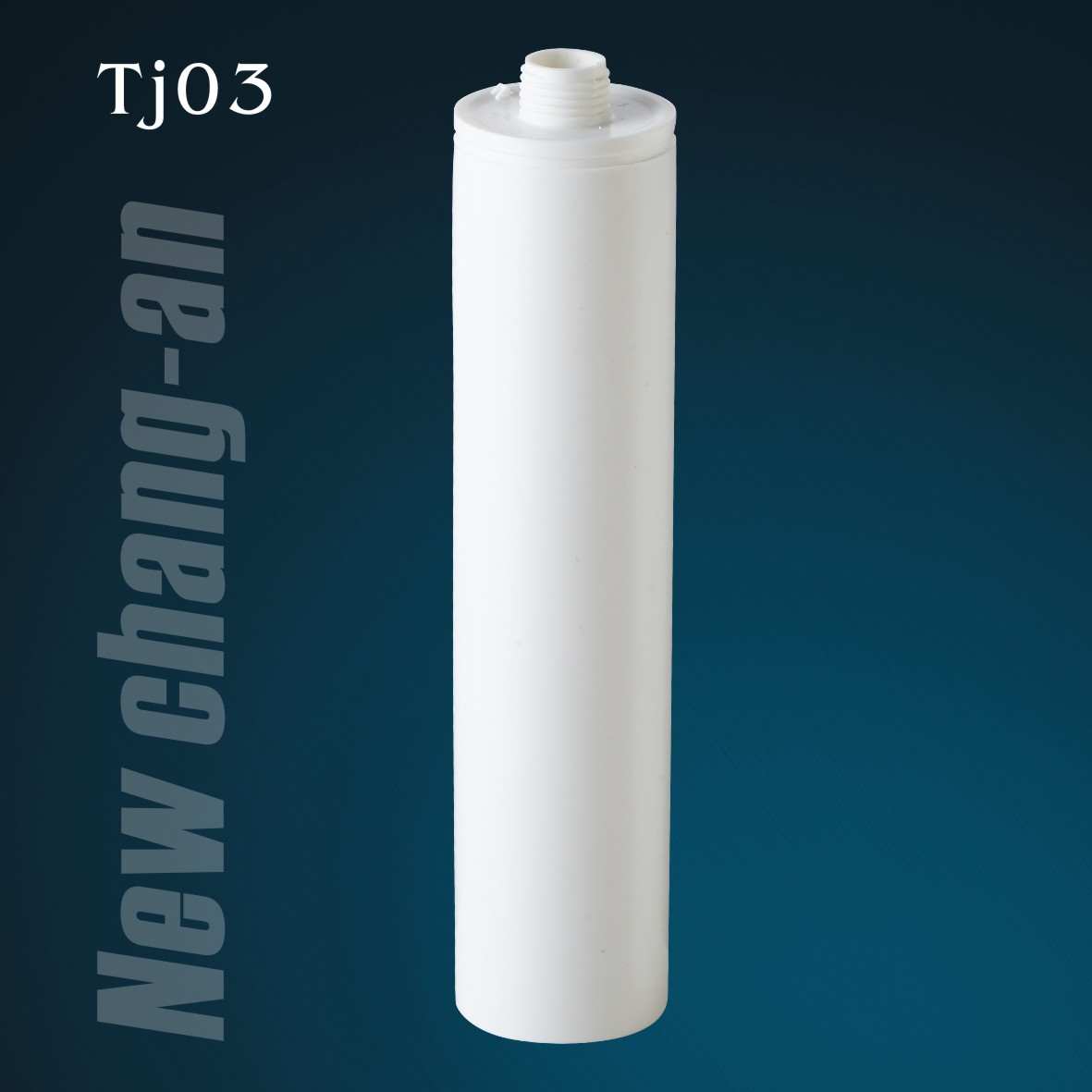 Cartucho de plástico blanco de 330 ml para sellador de silicona