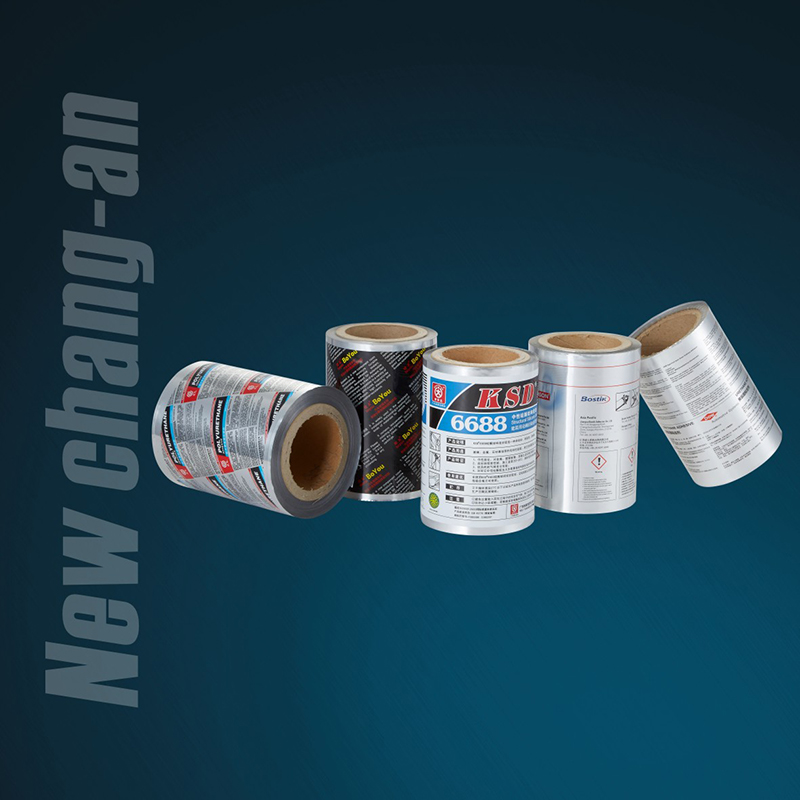 Papel de aluminio impreso de 4 capas / Papel de embalaje laminado para embalaje de sellador / Láminas de salchicha